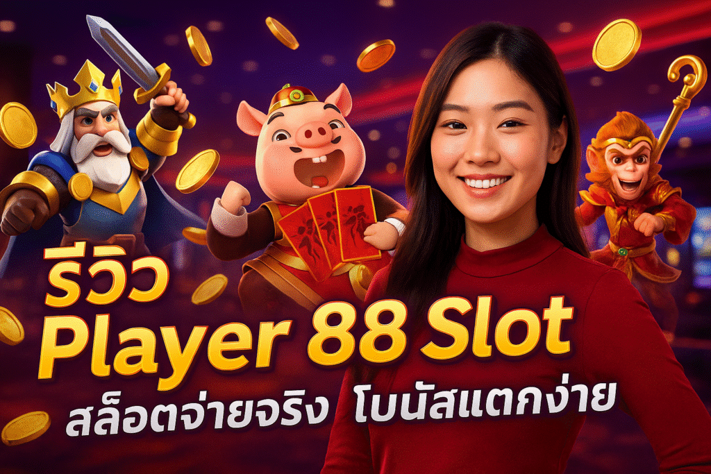 รีวิว PLAYER 88 SLOT สล็อตจ่ายจริง โบนัสแตกง่าย