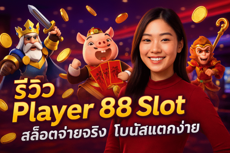รีวิว PLAYER 88 SLOT สล็อตจ่ายจริง โบนัสแตกง่าย