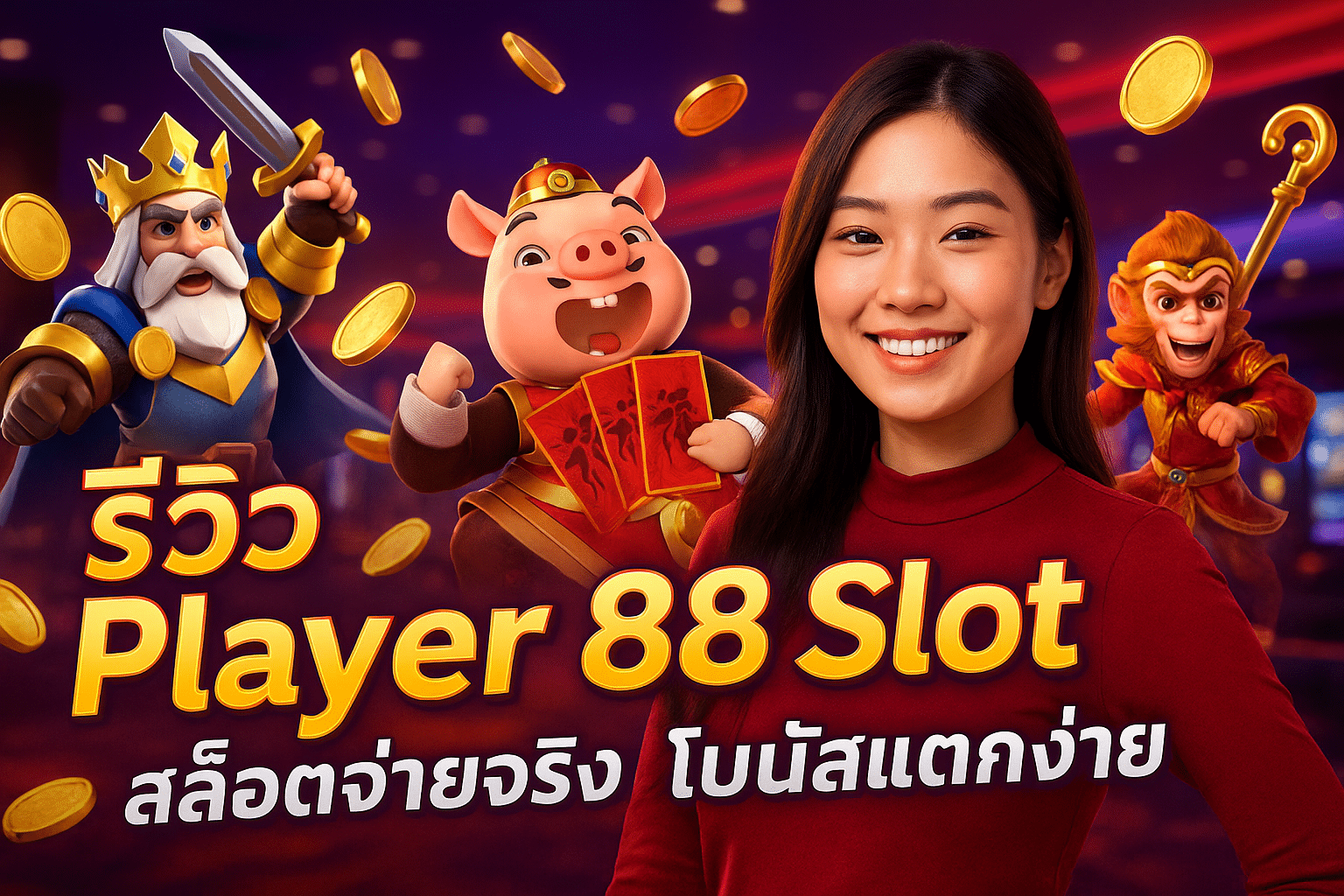 รีวิว PLAYER 88 SLOT สล็อตจ่ายจริง โบนัสแตกง่าย