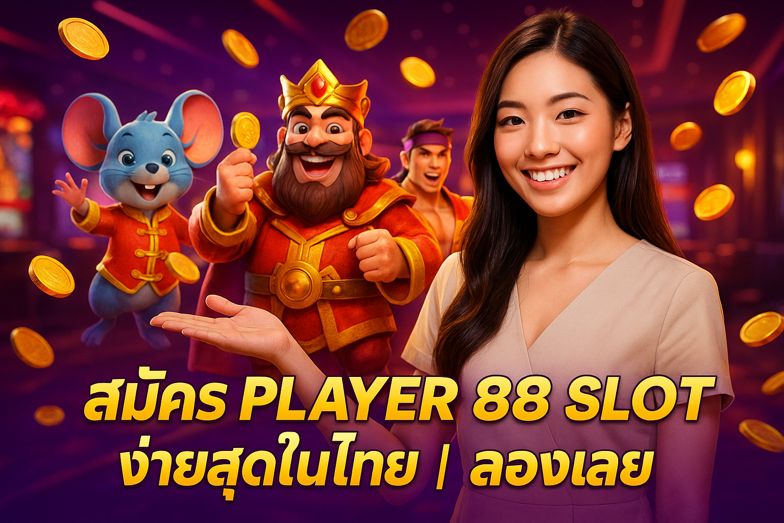 สมัคร PLAYER 88 SLOT ง่ายสุดในไทย ลองเลย
