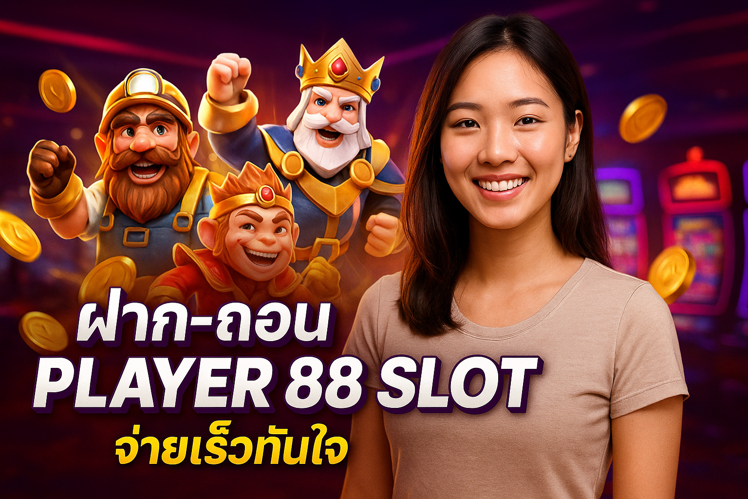 ฝาก-ถอน PLAYER 88 SLOT จ่ายเร็วทันใจ